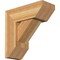 Ekena Millwork Traditional Slat Rough Sawn Bracket w/ Offset Brace, Western Red Cedar, 8"W x 20"D x 20"H BKT0806X20X20TRA06RWR - alternate 1